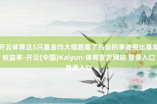 开云体育这5只基金均大幅跑赢了各自的事迹相比基准收益率-开云(中国)Kaiyun·体育官方网站 登录入口