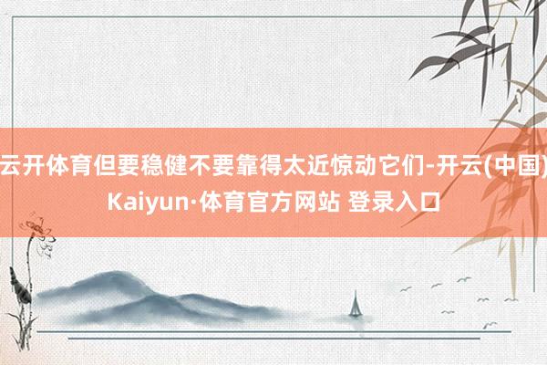 云开体育但要稳健不要靠得太近惊动它们-开云(中国)Kaiyun·体育官方网站 登录入口